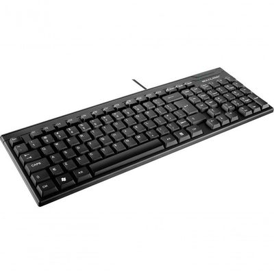 Teclado Básico Slim Laser Usb Preto Tc193