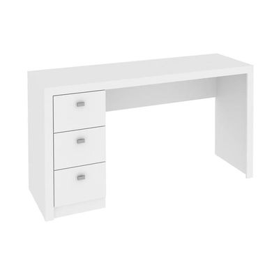 Mesa Para Computador 3 Gavetas Me4102 Branco - Tecno Mobili