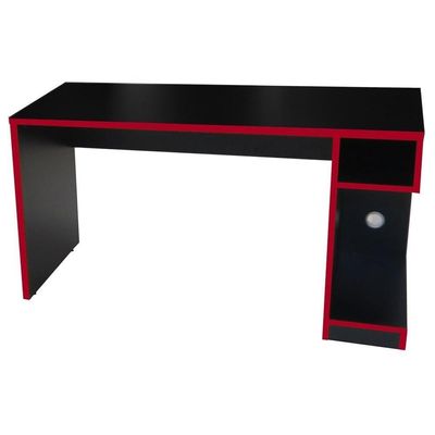 Mesa Para Computador Notebook Gamer X Preto/vermelho - Fit Mobel