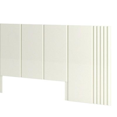 Cabeceira De Madeira Para Cama Box Casal 270cm 100% Mdf Tw184 Off White - Dalla Costa
