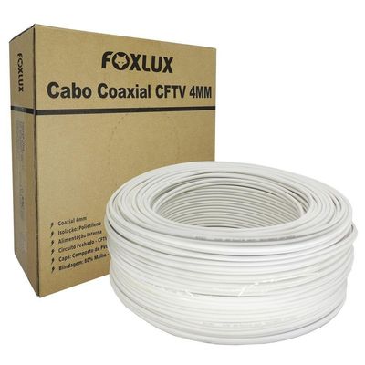 Cabo Coaxial 100m Rg 6 95% Foxlux
