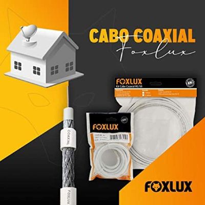 Cabo Coaxial 100m Rg 6 95% Foxlux