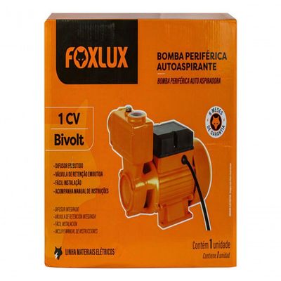 Bomba Periférica Autoaspirante 1 Cv Bivolt Foxlux