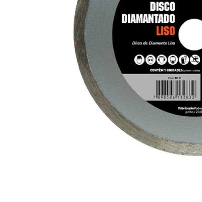 Disco Diamantado Liso 4 3/8 Polegadas 110 X 20 Mm Famastil