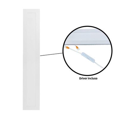 Kit 3 Painel Led 18w 6500k 10x60 Retangular Sobrepor Foxlux