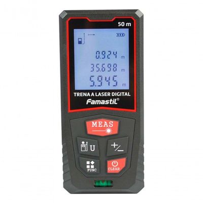 Trena Laser Digital 50m Profissional Com Cordão Famastil
