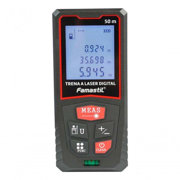 Trena Laser Digital 50m Profissional Com Cordão Famastil