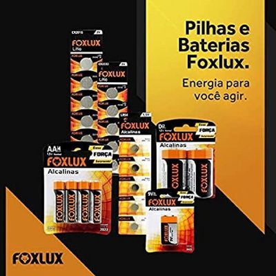 Bateria Alcalina 1,5v Lr41 Com 5 Unidades Foxlux