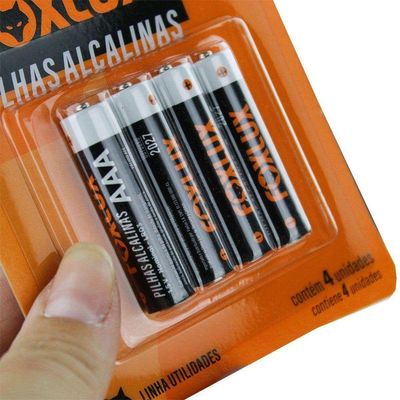 Pilha Alcalina Palito Aaa Foxlux Com 8 Unidades