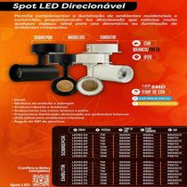 Spot Led Direcionável Embutir 12w Pt Bivolt 3000k Foxlux