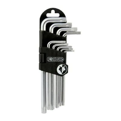 Jogo Chave Torx Em Aço Cromo Com 9 Peças Famastil