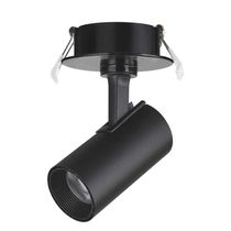 2 Spot Direcionável Embutir 7w Preto Bivolt 6500k Foxlux