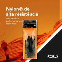 Abraçadeiras De Nylon 280 X 4.8 Mm 100 Unidades Preto Foxlux