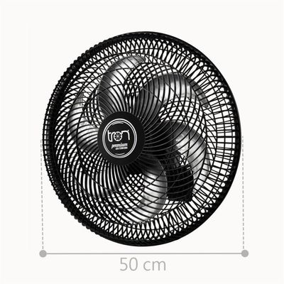 Ventilador Parede Lorena Preto Oscilante 220v