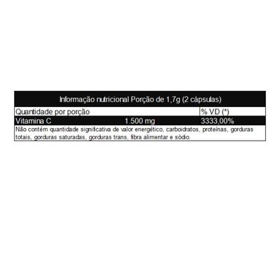 Vitamina C (ácido Ascórbico) 60 Cápsulas 750mg Muwiz