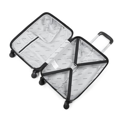 Mala de Bordo ABS 4 Rodas Bagaggio Turquia 20" Preta P / Preto