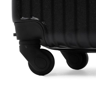 Mala de Bordo ABS 4 Rodas Bagaggio Turquia 20" Preta P / Preto