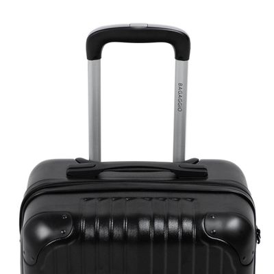 Mala de Bordo ABS 4 Rodas Bagaggio Turquia 20" Preta P / Preto