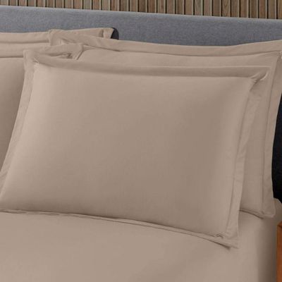 Fronha Avulsa Buettner Malha Lisa Com Abas Image 50cmx70cm Bege