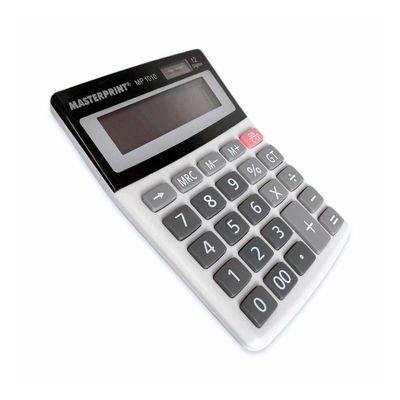Calculadora Eletrônica De Mesa Mp1010 12 Dígitos Masterprint Cinza