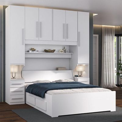 Dormitório De Casal Sem Cama 1220s Branco