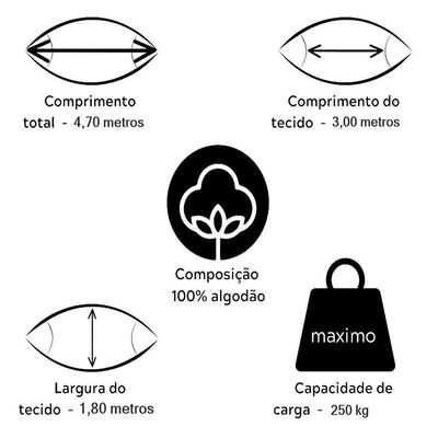 Rede Grande De Dormir Para Casal King 4,70m Várias Cores Cor:laranja