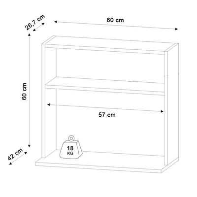 Suporte Microondas Com Nicho Porta Tempero Para Cozinha Louis 60cm Branco M12 - D'rossi