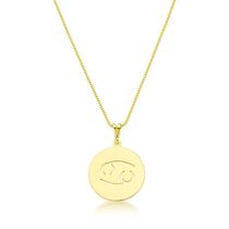 Colar De Signos Banhado A Ouro 18k - Câncer