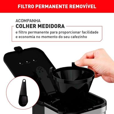Cafeteira Elétrica Arno Preferita Inox CFPF 110V