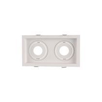Spot De Embutir Recuado Astraled Berenices Para 2 Lâmpadas Mr16 Branco Sp-7634