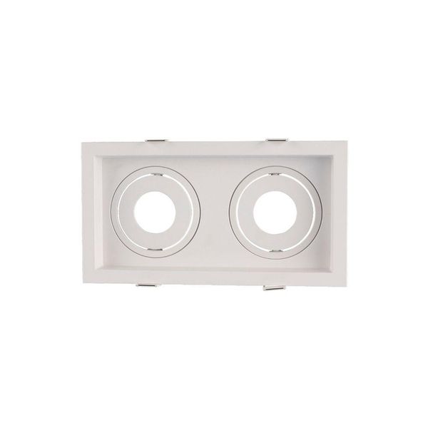 Spot De Embutir Recuado Astraled Berenices Para 2 Lâmpadas Par 20 Branco Sp-7638