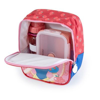 Lancheira Escolar Feminina Branca de Neve U / Vermelho