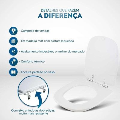 Assento Sanitário Ibiza Coral Para Vaso Incepa