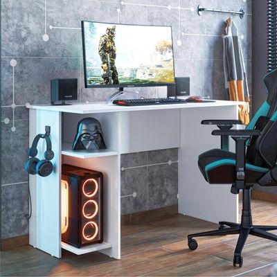 Mesa Gamer Com Suporte De Zalie Branco
