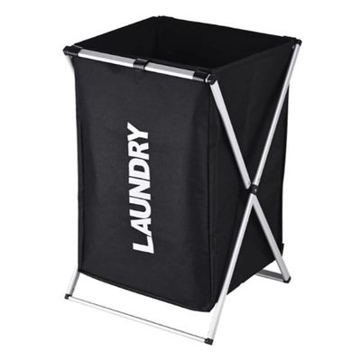 Cesto Roupas Sujas Cromado Desmontável – Organizador Multiuso Para Lavanderia E Banheiro!