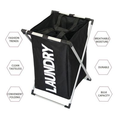 Cesto Roupas Sujas Cromado Desmontável – Organizador Multiuso Para Lavanderia E Banheiro!
