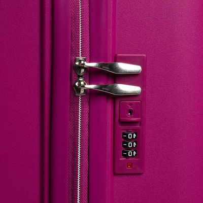 Mala Grande de Polipropileno 4 Rodas Malta Rosa escuro G / Rosa