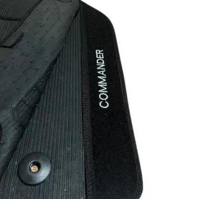 Kit Tapete Emborrachado Jeep Commander 2022 Em Diante 3 Peças