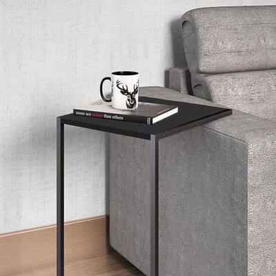 Mesa Lateral De Apoio 27820 Preto/preto - Artesano