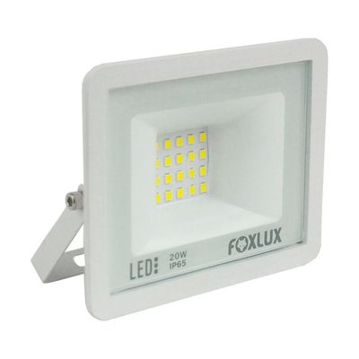 Kit 2 Refletor Led 20w 6500k Branco Bivolt Foxlux