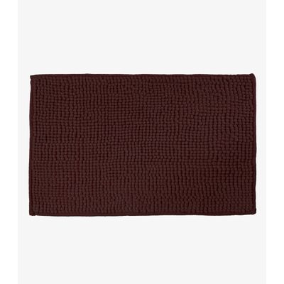 Tapete Pipoca Microfibra 38cm x 58cm Infinita Cor Marrom UN / Marrom