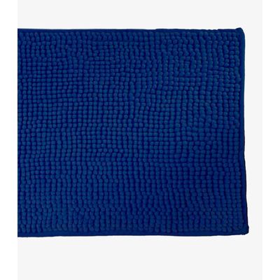 Kit 3 Tapetes Pipoca Microfibra Infinita Cor Azul UN / Azul