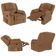 Poltrona Do Papai Reclinável Pietra Zero Wall Fh9 Pu Caramelo - Mpozenato