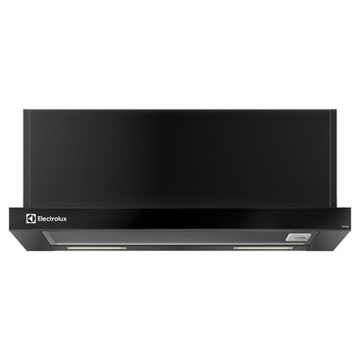 Depurador de Ar Electrolux 60cm Retrátil Preto Efficient com Luz de Led (DE6RB) 127V