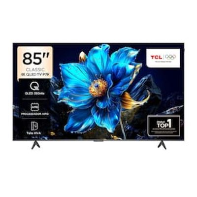 Smart TV 85 TCL P7K QLED Ultra HD 4K com Sistema Operacional Google TV, HDR10+, Dolby Vision e Atmos, Áudio Onkyo com Subwoofer e Googlecast Preto / Bivolt
