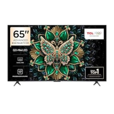 Smart TV 65 TCL C6K Premium 4K QD-Mini LED com Sistema Operacional Google TV, Dolby Vision IQ, Atmos, Subwoofer, HDR10+, 144Hz VRR e Comando de Voz Preto / Bivolt