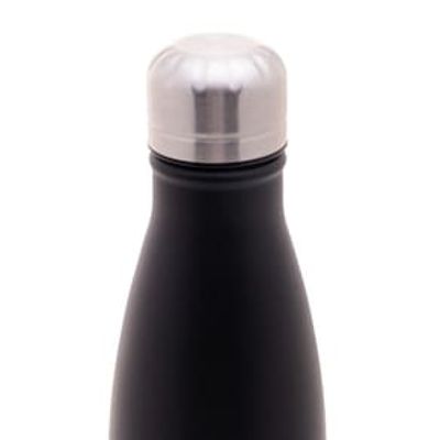 Garrafa Térmica Wolff Ice em Aço Inox com Parede Dupla Preta - 500ml
