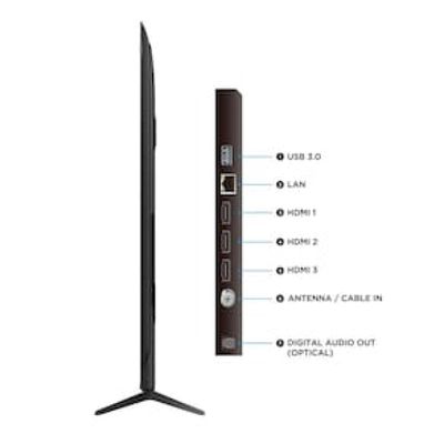 Smart TV 85 TCL P7K QLED Ultra HD 4K com Sistema Operacional Google TV, HDR10+, Dolby Vision e Atmos, Áudio Onkyo com Subwoofer e Googlecast Preto / Bivolt