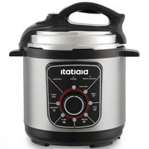 Panela De Pressão Elétrica Itatiaia Essencial 900w 5L Inox/preto 220V