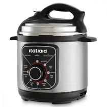Panela De Pressão Elétrica Itatiaia Essencial 900w 5L Inox/preto 220V